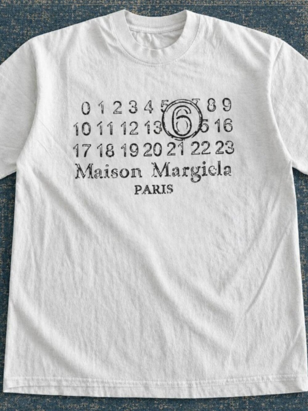 Maison Margiela Paris Numeric Logo Designer t-shirt